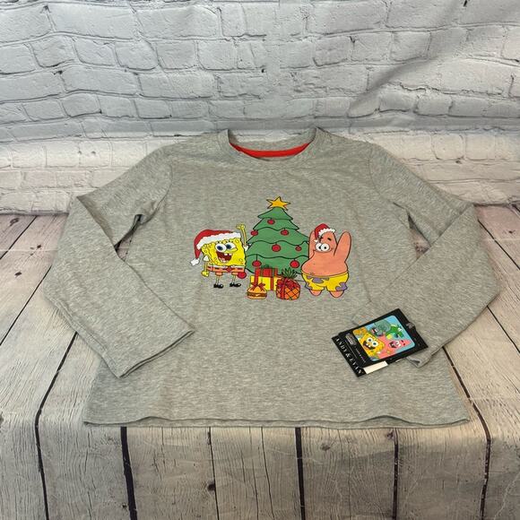 Andy & Evan SpongeBob SquarePants Christmas Long Sleeve Shirt - Picture 1 of 3